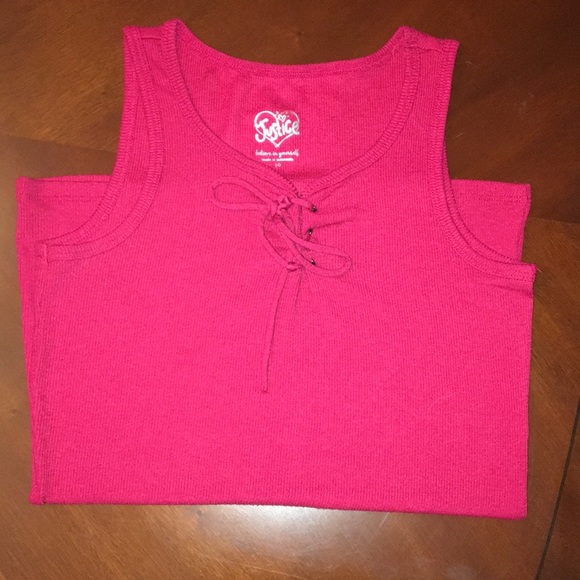 EUC! Justice Ribbed Tank - Picture 2 of 4